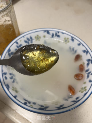 醪糟桂花鸡头米的做法步骤：7