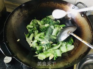 清炒快菜的做法步骤：5