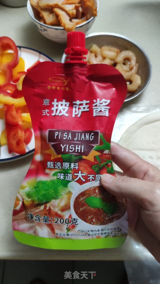 家庭版鸡肉批萨的做法步骤：5