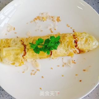 纯蛋皮咸味玉子烧的做法步骤：8