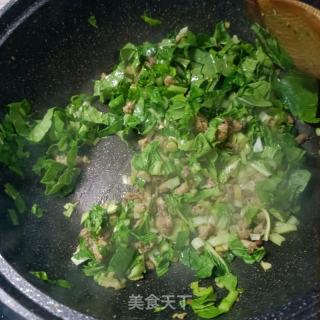 肉沫海米青菜粥的做法步骤：12