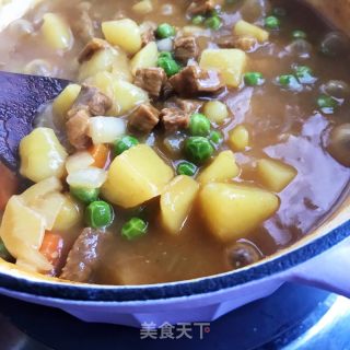 咖喱牛肉土豆盖饭的做法步骤：14