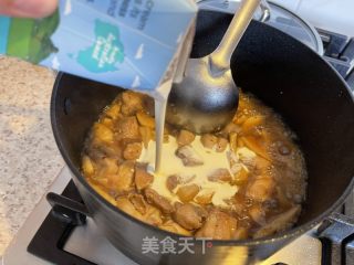 奶油滑鸡烩宽面的做法步骤：13