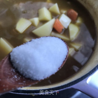 咖喱牛肉土豆盖饭的做法步骤：12