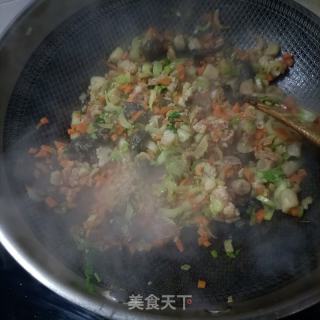 奶白菜海鲜粥的做法步骤：13