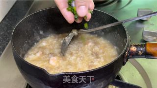 虾仁牛肉粥的做法步骤：12