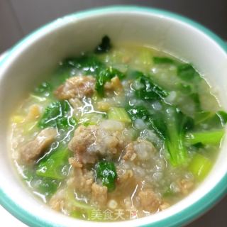 肉沫海米青菜粥的做法步骤：17