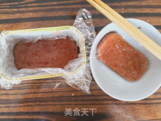 午餐肉饭团的做法步骤：9