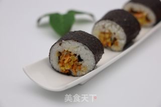 榨菜肉松虾片寿司的做法步骤：12