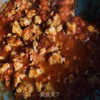 番茄肉酱意大利面-自家菜品就是食料足的做法步骤：18