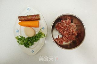 清蒸山药肉丸的做法步骤：1